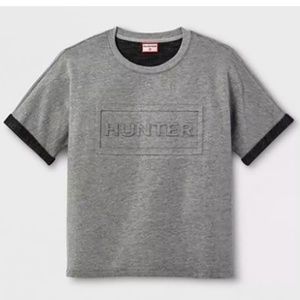 Hunter for Target Gray Gray Embossed Rolled Sleeve Tee Pull Over Top Men's